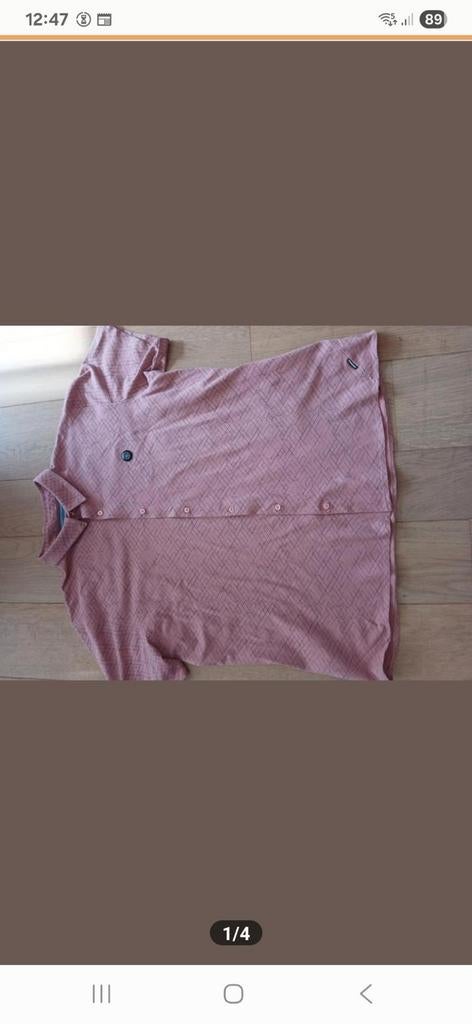 Geheel doorknoopte polo, maat XXXL, Ophalen of Verzenden, Zo goed als nieuw, Roze