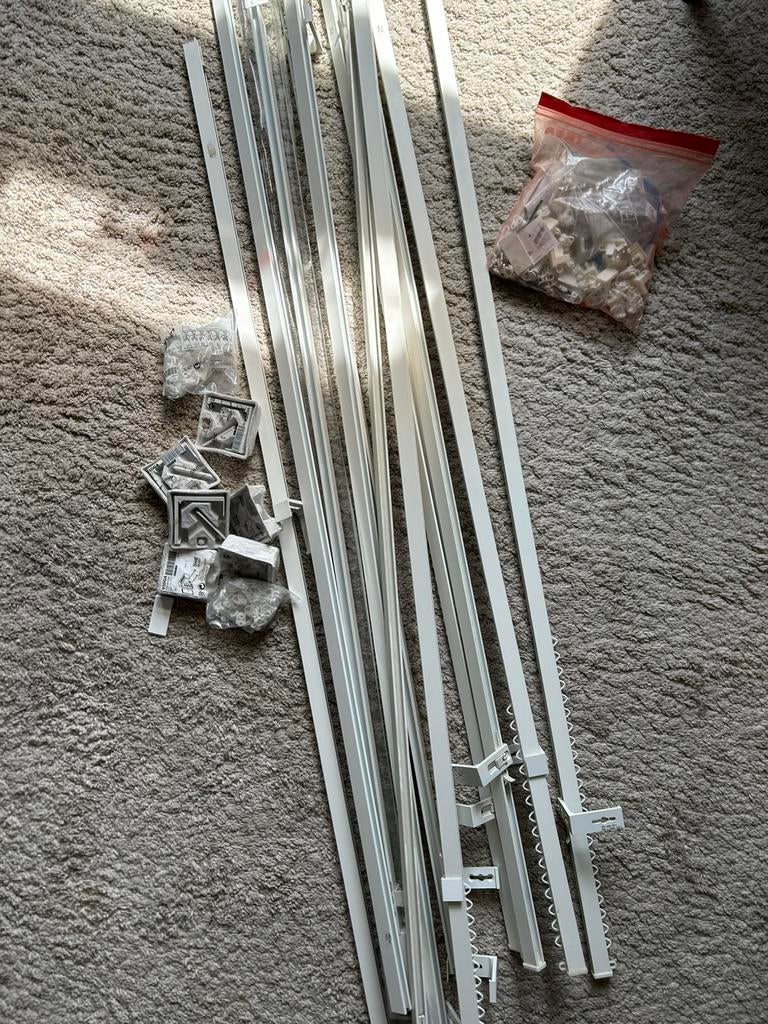 IKEA Vidga gordijnrails en wandbeslag, Ophalen, Zo goed als nieuw, 50 tot 100 cm, Minder dan 100 cm