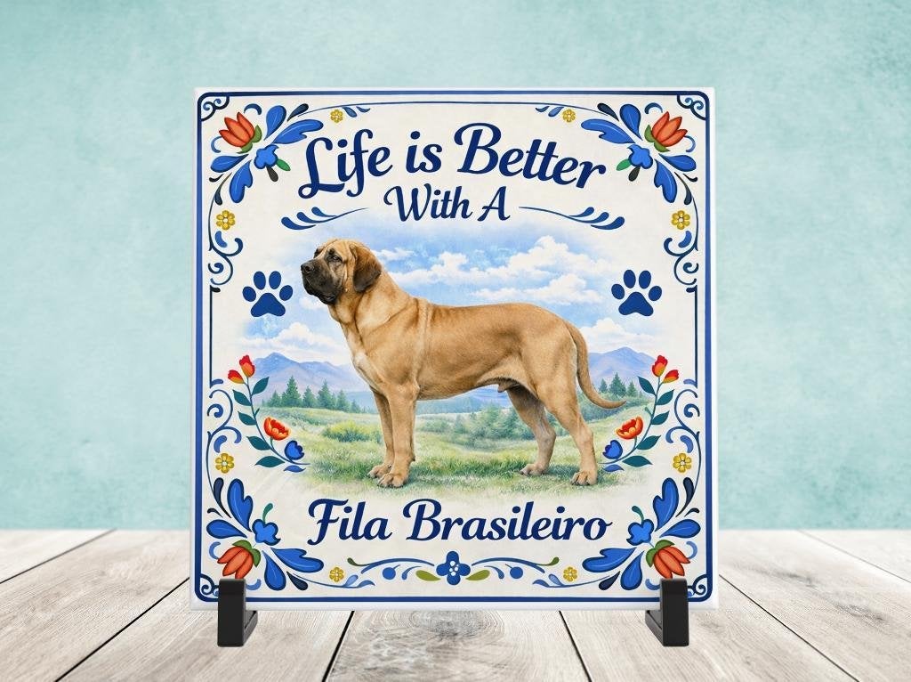 Life is Better With a Fila Brasileiro - Tegel, Verzenden, Nieuw