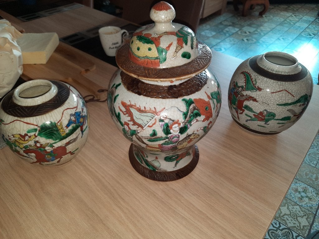 Chinese Nanking  gemberpotten, Ophalen of Verzenden