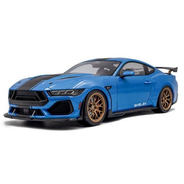 Ford Shelby Mustang Super 2025 Blauw Schaal 1/18 Solido, Hobby en Vrije tijd, Modelauto's | 1:18, Solido, Auto, Solido, Nieuw
