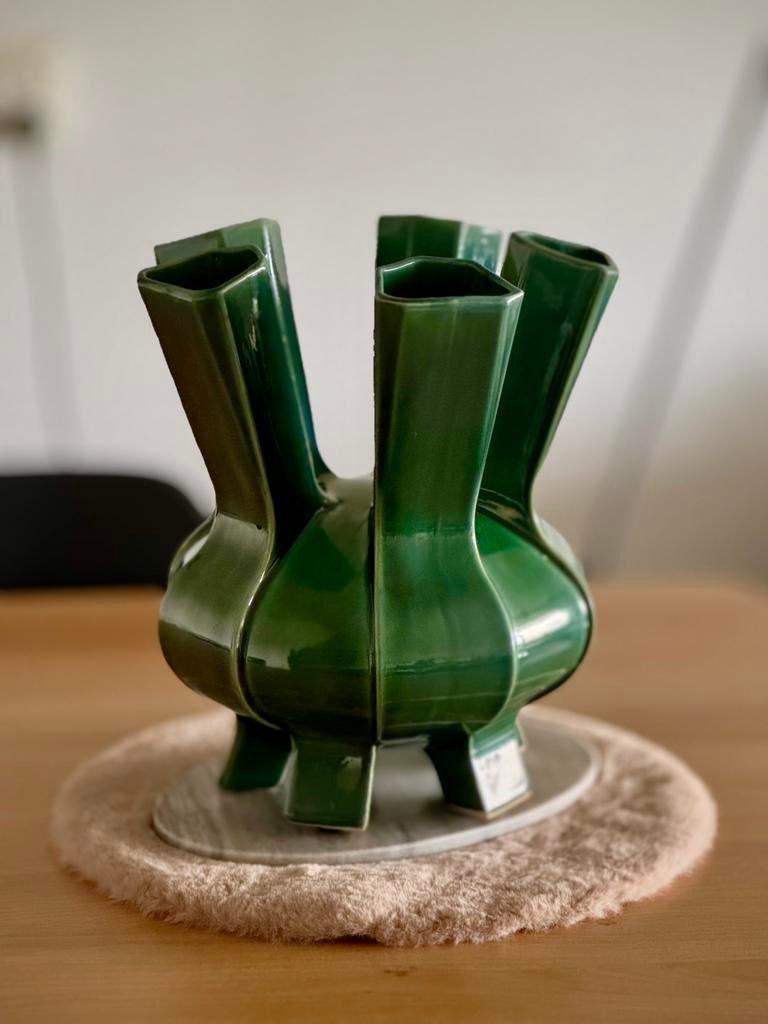 Pols Potten vaas Puyi, Huis en Inrichting, Woonaccessoires | Vazen, Overige kleuren, Aardewerk of Porselein, Ophalen of Verzenden