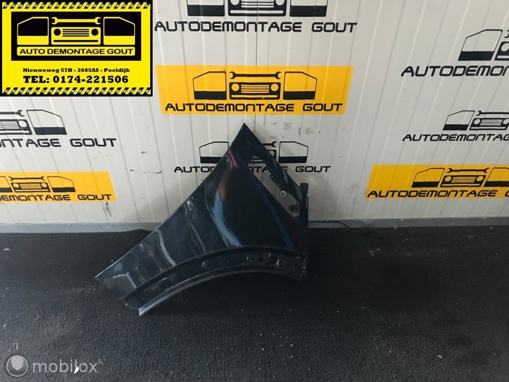 Mini Cooper R50 R53 ('01-'06) Spatbord Scherm Rechts Zwart, Gebruikt, Mini, Ophalen of Verzenden, Mini