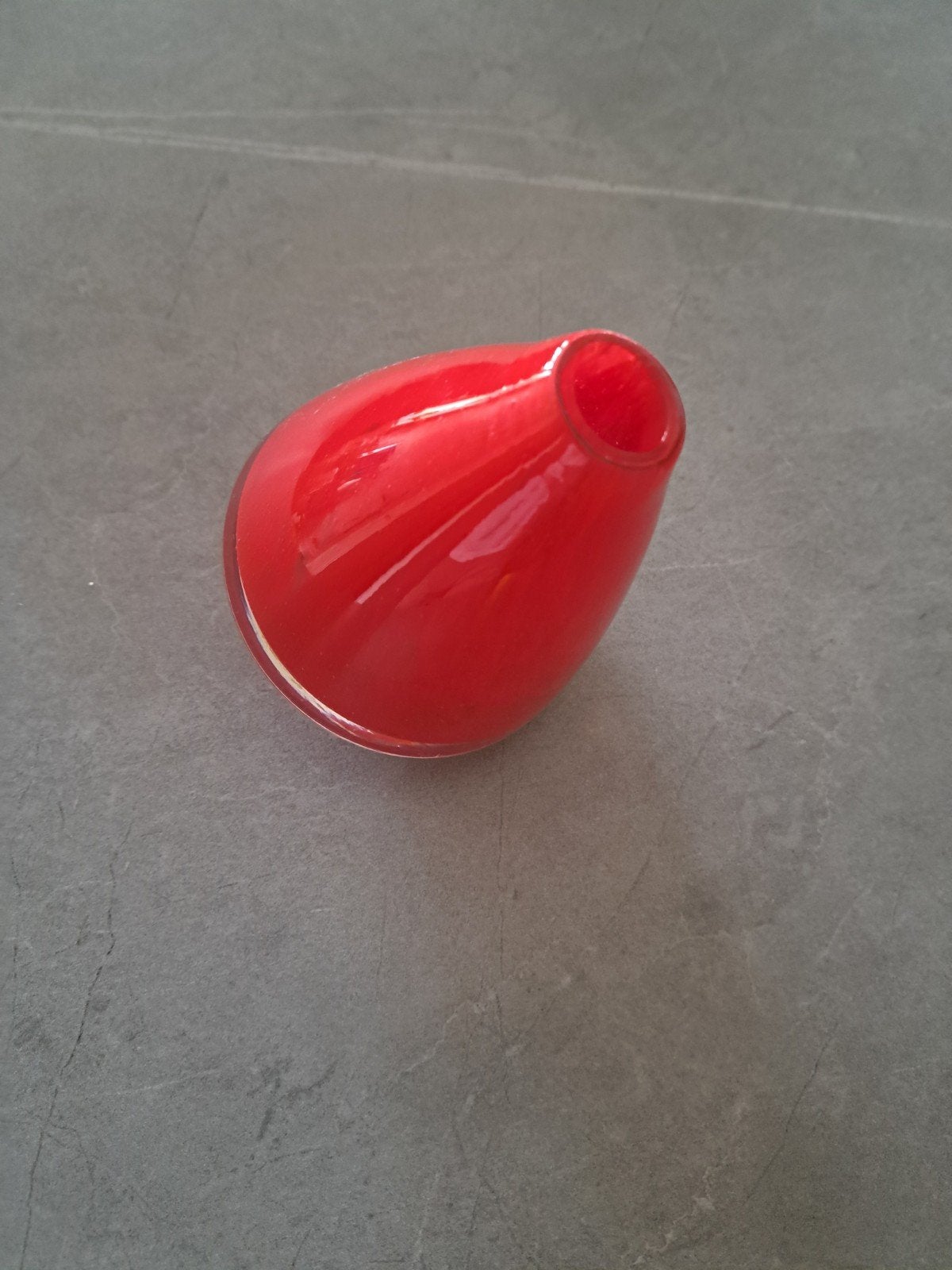 DutZ design tuimelvaasje, Handgemaakt, Ophalen of Verzenden, Glas, 11 cm