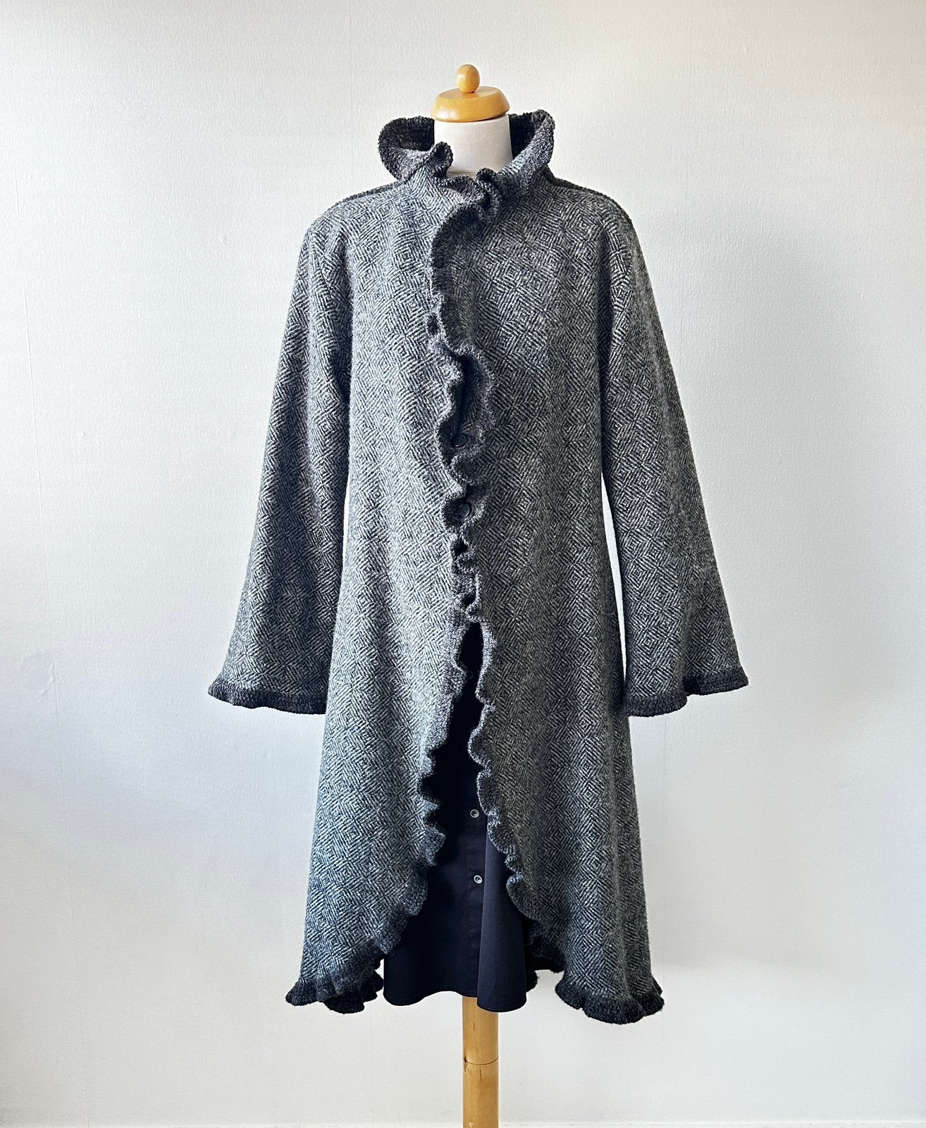 Lillunn Design of Norway 100% wollen visgraat vest jas  L, Ophalen of Verzenden, Zo goed als nieuw, Maat 42/44 (L), Overige kleuren