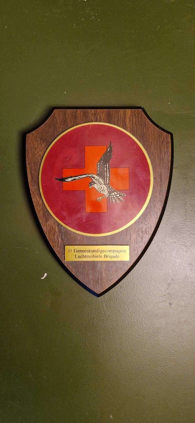 11 Gnkcie wapenschildje, Verzamelen, Ophalen of Verzenden, Landmacht, Nederland, Overige typen