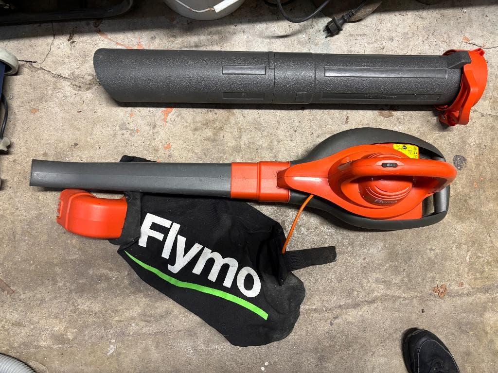 Blad blazer Flymo zgan, Ophalen, Met opvangzak, Elektrisch, Flymo