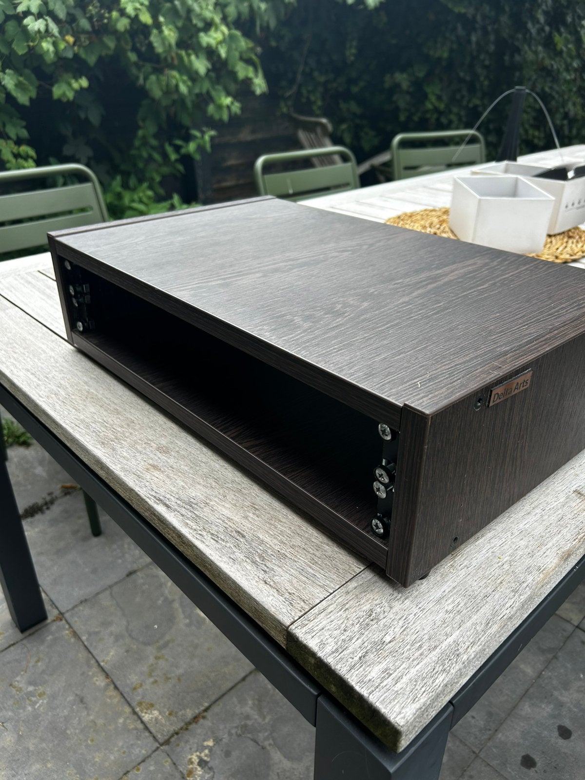 19 inch rack 2U hout, Ophalen of Verzenden, Zo goed als nieuw, Overige instrumenten