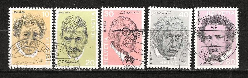 Zwitserland 979-983, Ophalen of Verzenden, Gestempeld