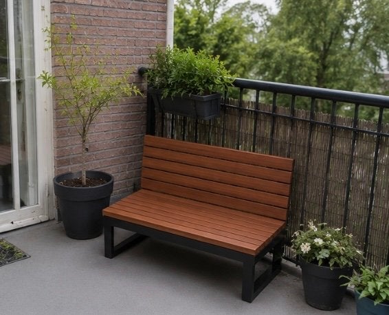 Balkonbank op maat (60-120cm), Tuin en Terras, Ophalen of Verzenden, Nieuw, Hout