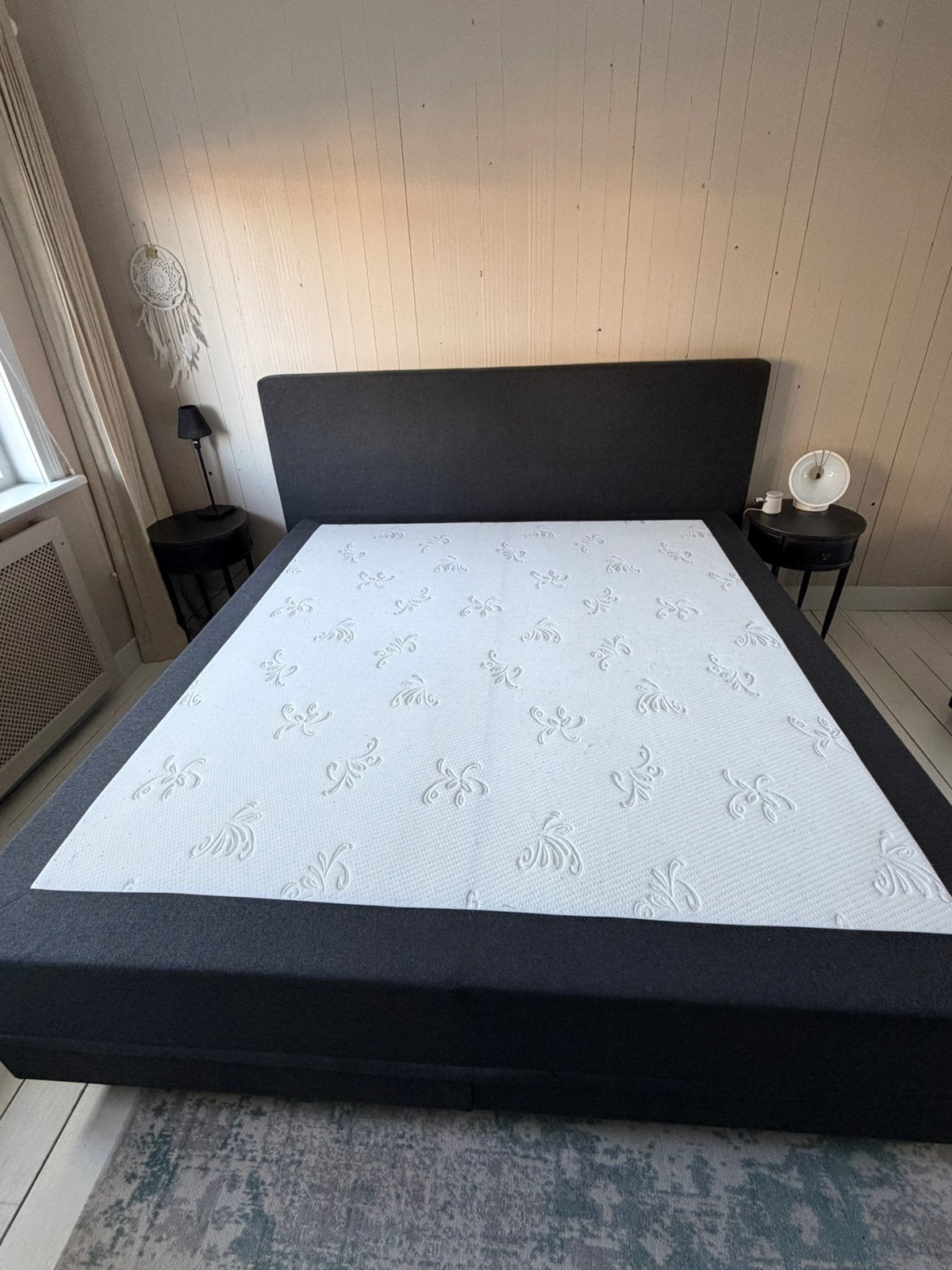 Swiss Sense Boxspring 180x200cm, Ophalen, Gebruikt, Zwart, Tweepersoons