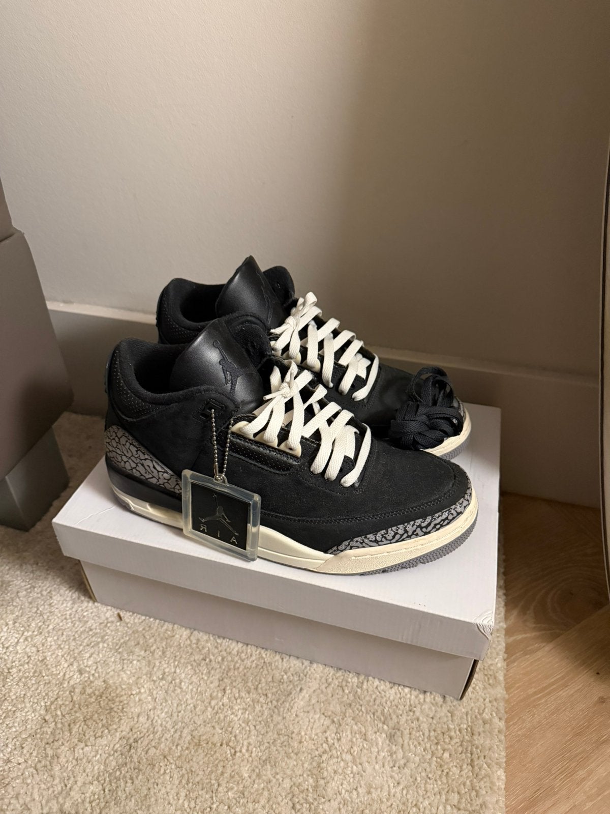Jordan 3 off noir, 44, Zwart, Ophalen of Verzenden, Sneakers of Gympen, Zo goed als nieuw