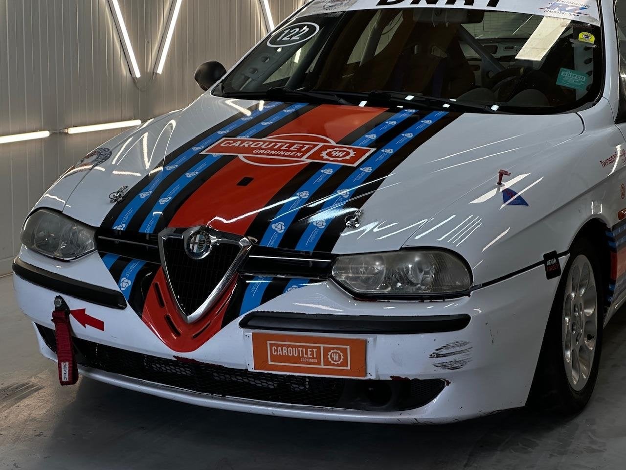 Alfa Romeo 156 Twinspark cup | CIRCUIT | Race | Trackto, Auto's, Voorwielaandrijving, 4 stoelen, Wit, Bedrijf