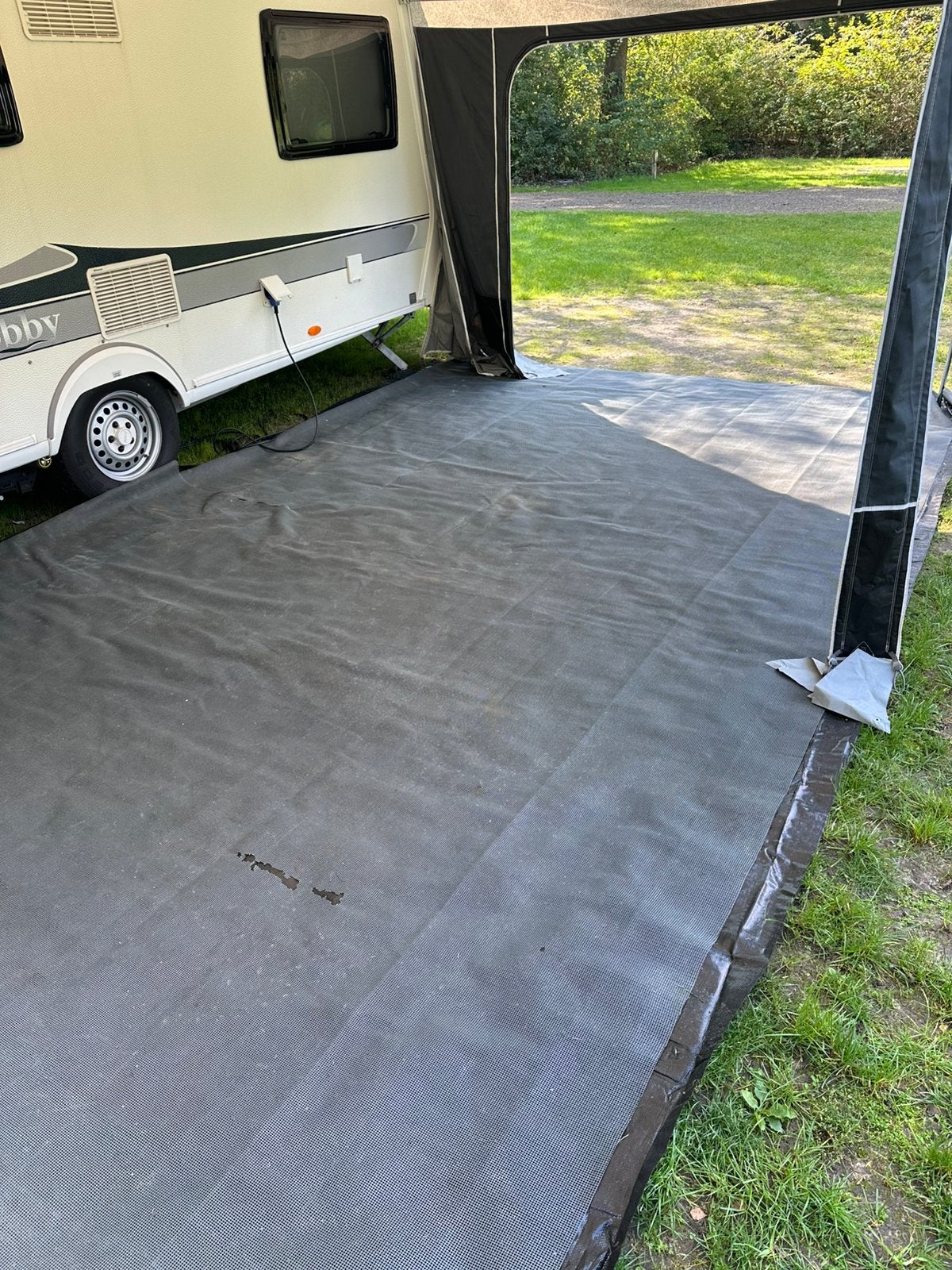 Gronddoek - tentzeil, Ophalen, Zo goed als nieuw