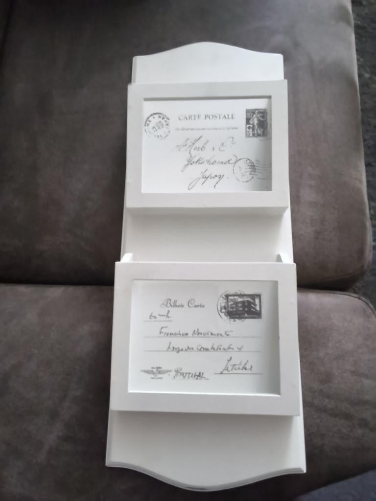 Wandhouder voor post/kaarten - Vintage stijl, Huis en Inrichting, Ophalen, Zo goed als nieuw, Hout, Vintage