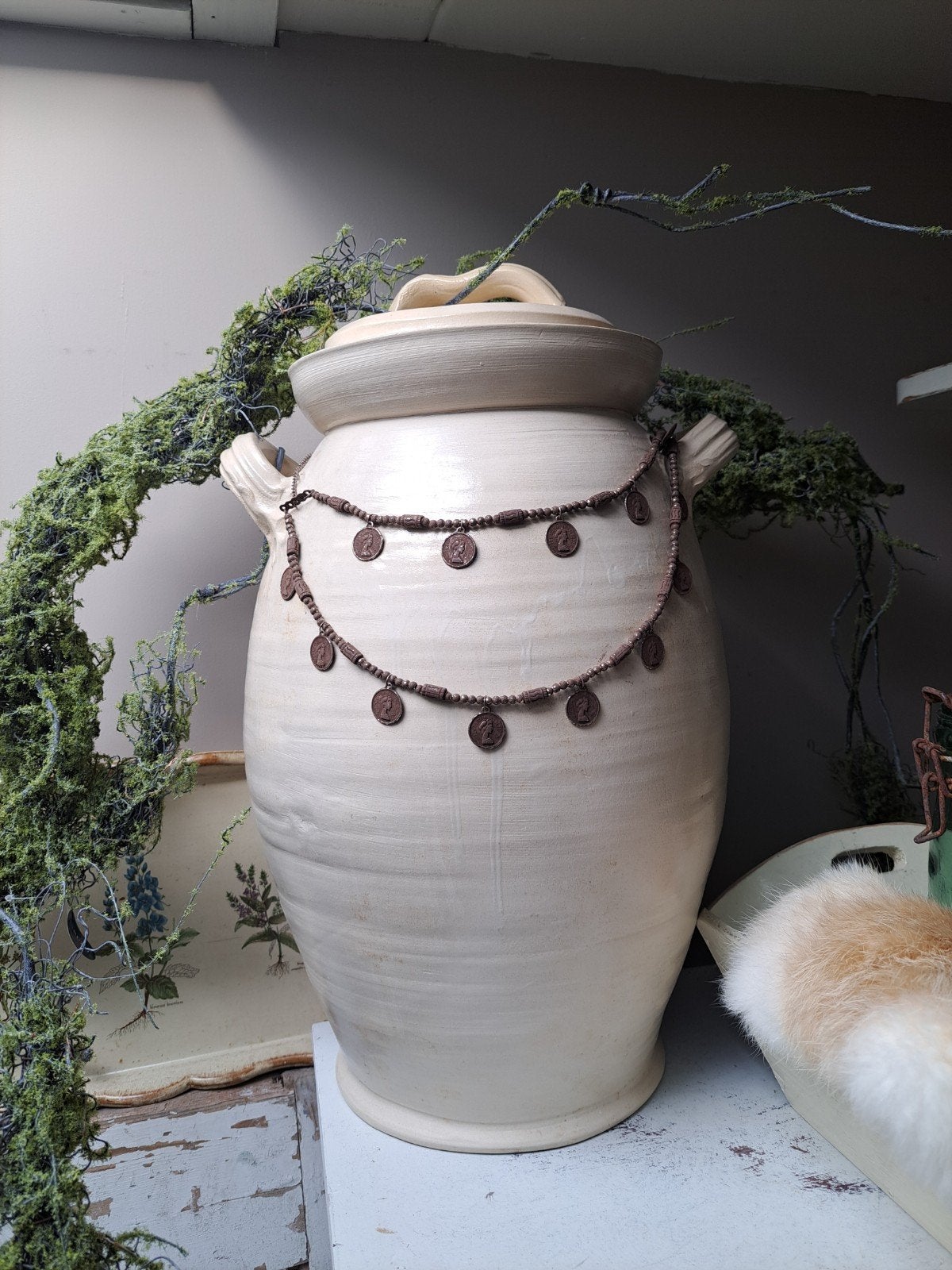 Oude inmaak pot brocant,vintage,antiek, Ophalen, X, X, X