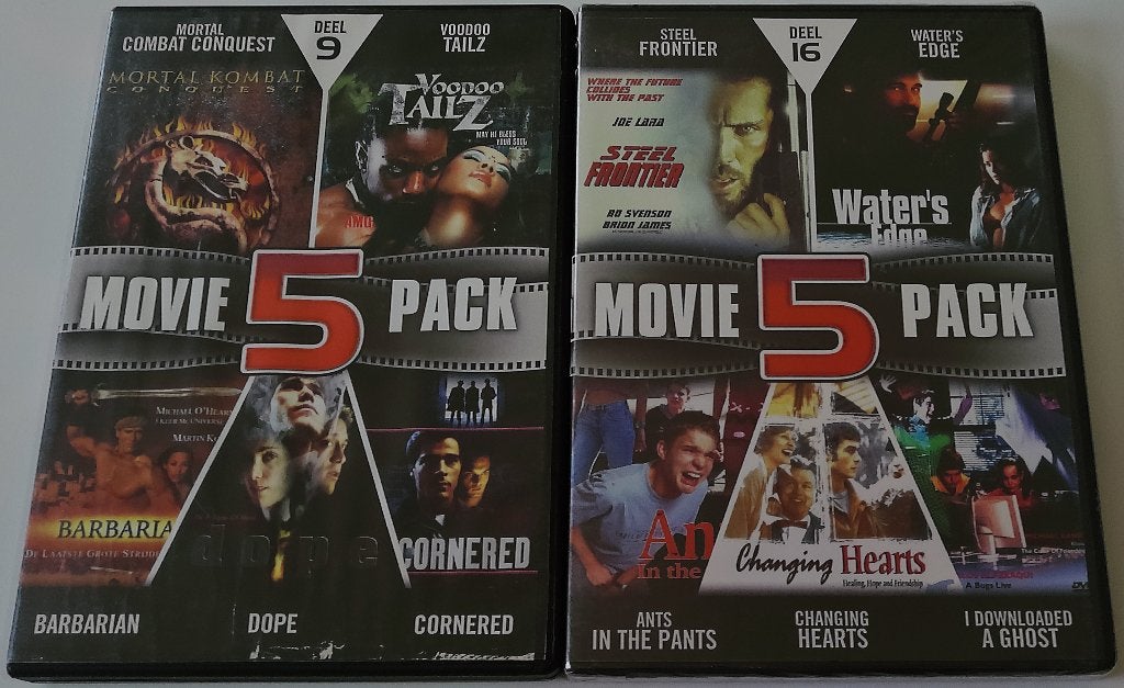 Dvd *** MOVIE 5 PACK *** Deel 9 + 16, Vanaf 12 jaar, Ophalen of Verzenden, Zo goed als nieuw, Actiethriller