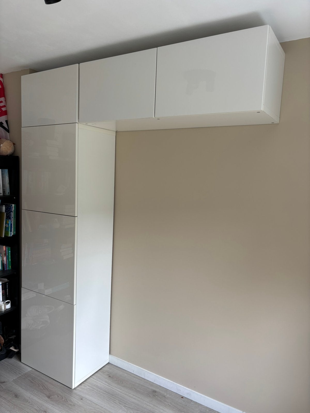 Besta ikea kasten 3 delen, Huis en Inrichting, Ophalen, Hoog glans deuren, Gebruikt, 50 tot 100 cm
