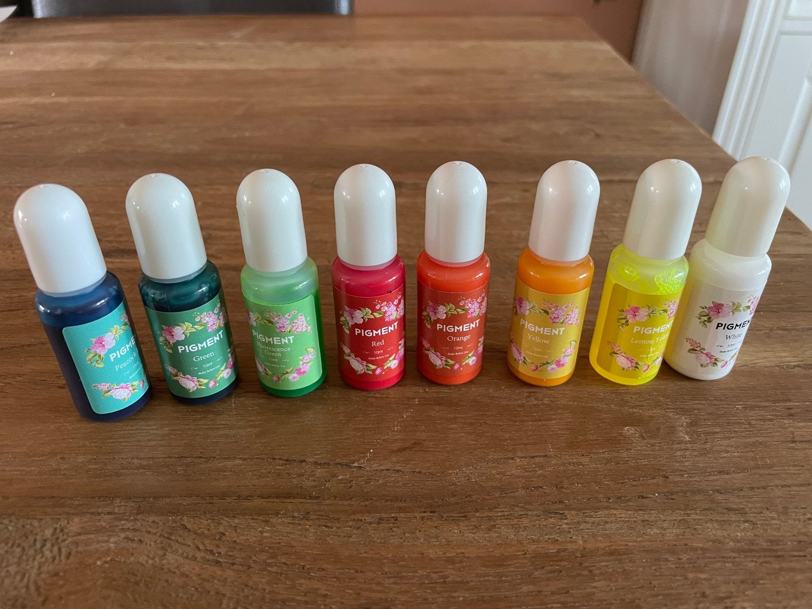 Set expoxy pigment 8 stuks, Ophalen of Verzenden, Zo goed als nieuw