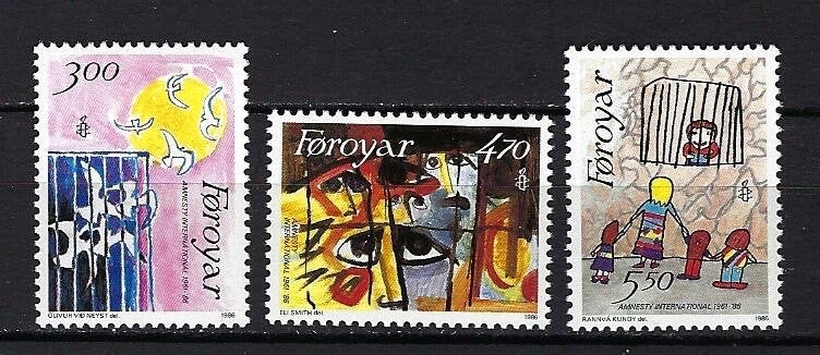 Faröer (Denemarken) Mi. 136/138 postfris, Postzegels en Munten, Ophalen of Verzenden, Denemarken, Postfris