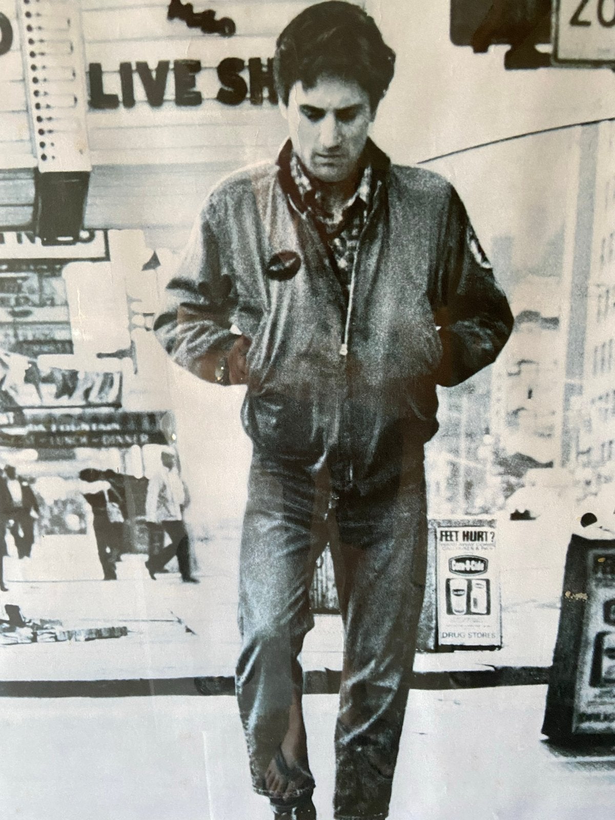 Origineel Filmposter Taxi Driver Robert de Niro met lijst, Ophalen, Rechthoekig Staand, Met lijst, Deurposter of groter