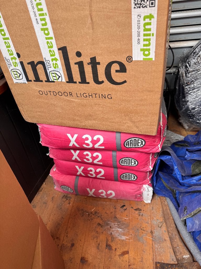 Ardex X32 4 zakken ongeopend.  Over van tuinrenovatie, Ophalen, Overige typen, Nieuw, Natuursteen
