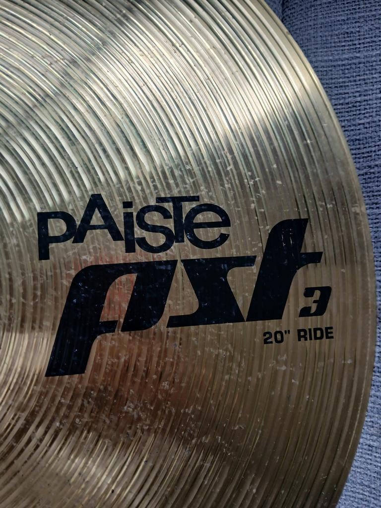 Paiste PST3 20" Ride bekken - Zo goed als nieuw, Ophalen of Verzenden, Zo goed als nieuw, Overige merken