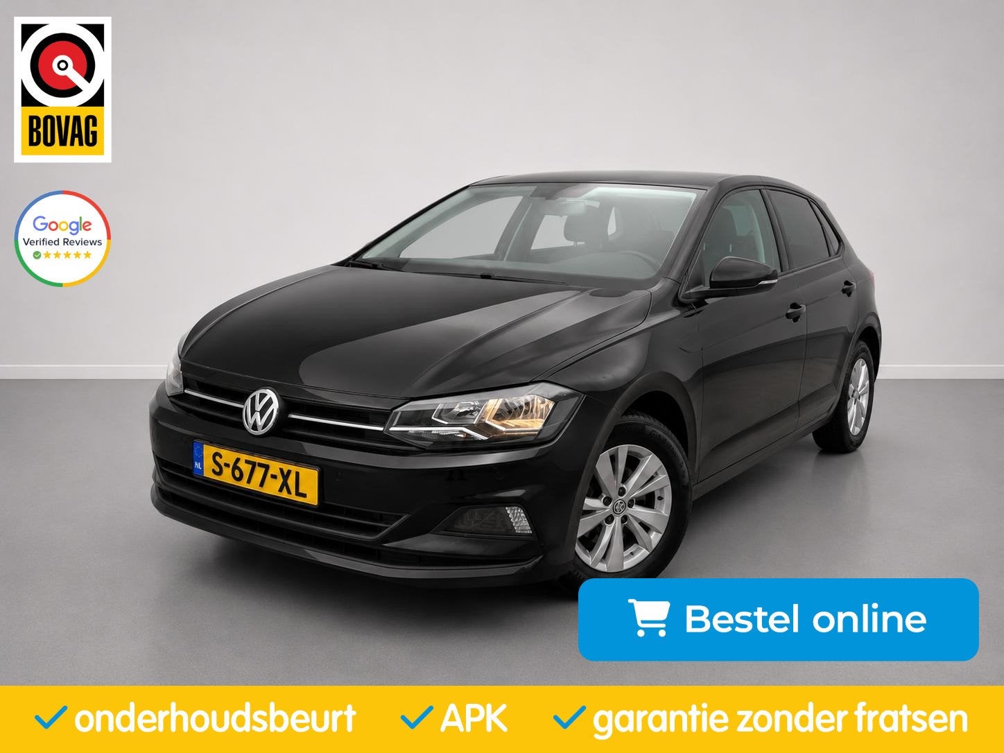 Volkswagen Polo 1.0 TSI Highline Business R| Carplay|Camera|, Voorwielaandrijving, Stof, Gebruikt, 95 pk