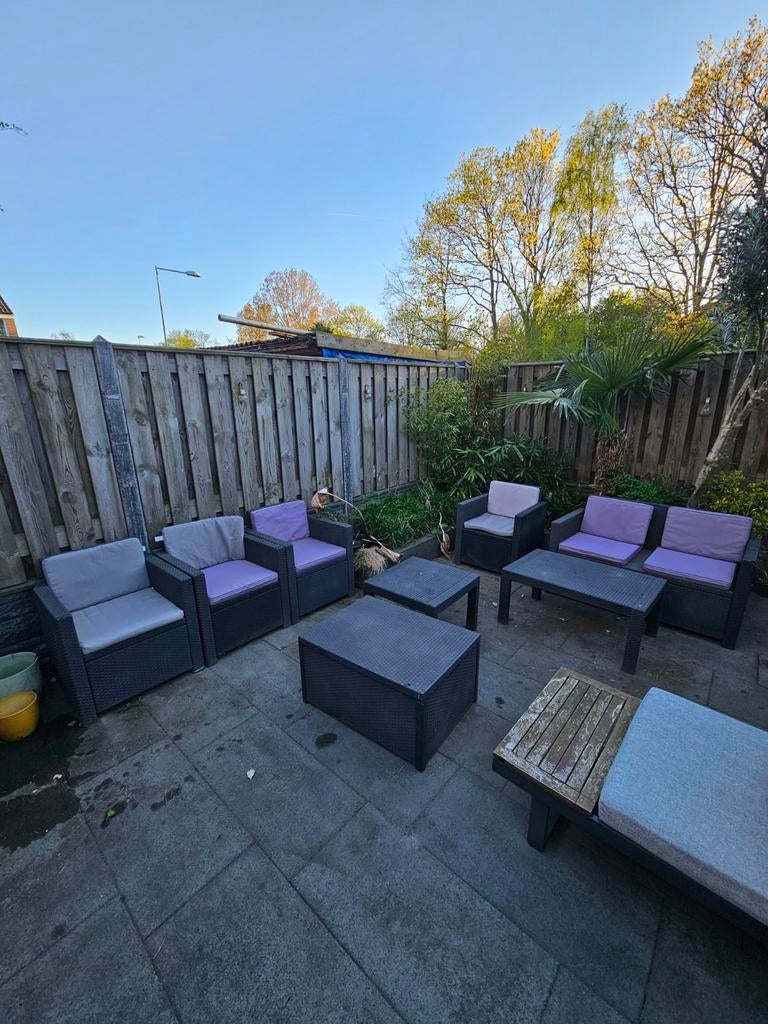 Te koop: tuin Loungeset, Ophalen, 5 zitplaatsen, Kunststof, Gebruikt