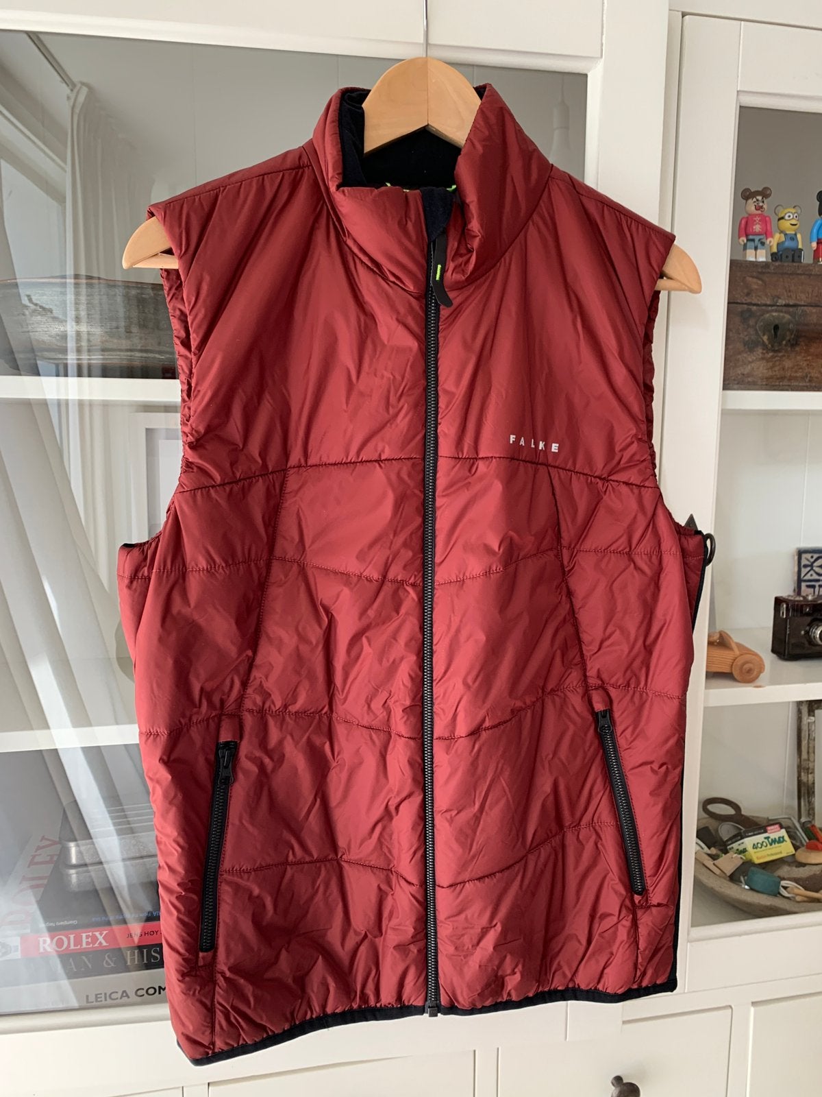 Nieuw Falke Bodywarmer Vest Hardloop Jacket Jack Jas Maat M, Ophalen of Verzenden, Nieuw, Maat 38/40 (M), Rood