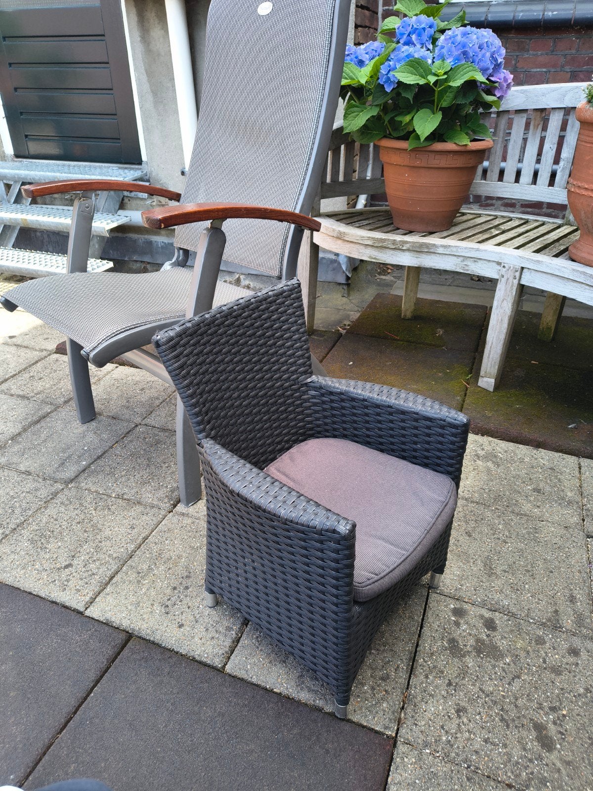 Pure Wicker kinder-Tuinstoel met Kussen, Ophalen, Zo goed als nieuw, Wicker