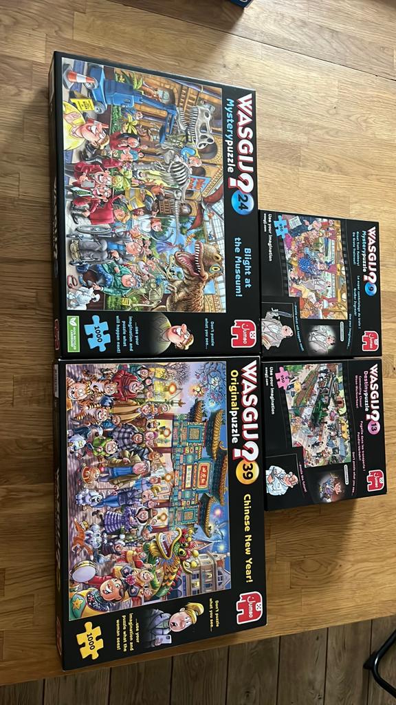 Meerdere wasgij puzzels, Ophalen of Verzenden, 500 t/m 1500 stukjes, Zo goed als nieuw, Legpuzzel