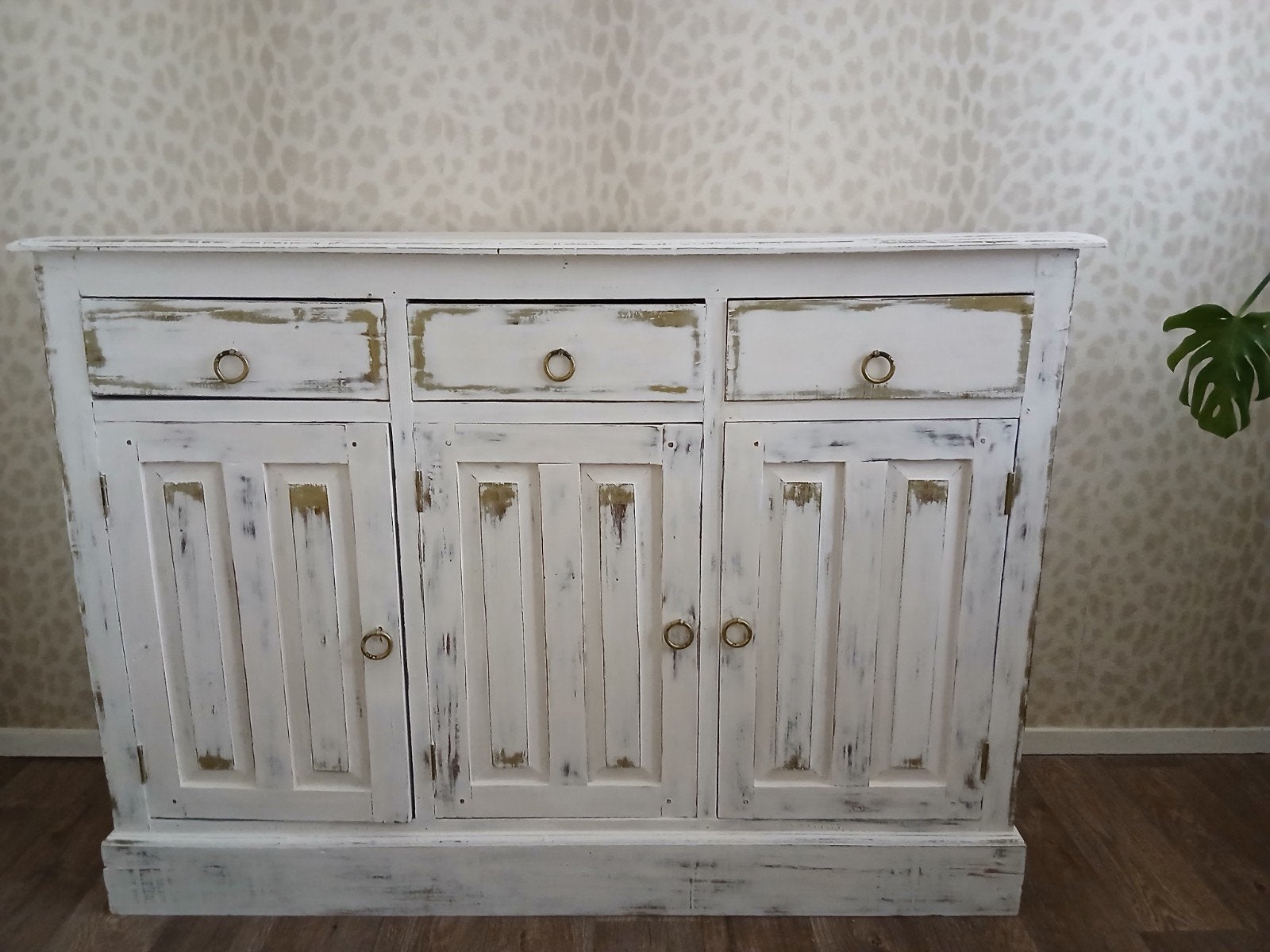 Dressoir massief hout, Huis en Inrichting, Ophalen of Verzenden, 25 tot 50 cm