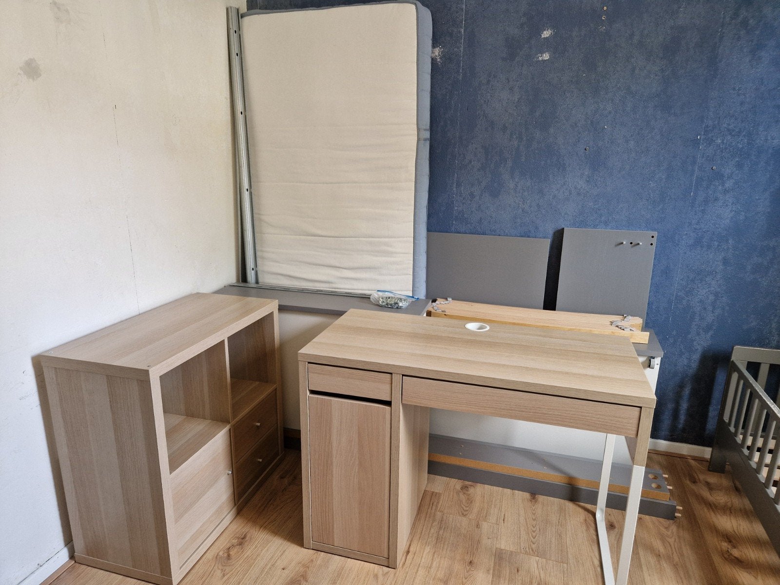 Complete Kinderkamer Set: IKEA MALM, MICKE, KALLAX, Ophalen, Gebruikt, Jongetje of Meisje
