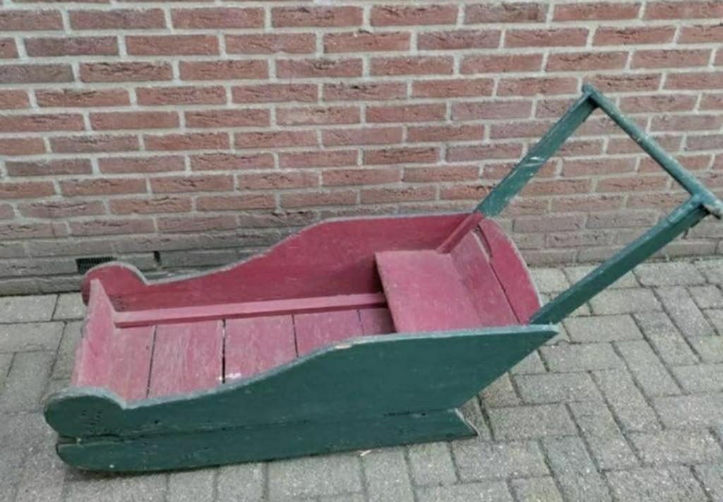 SLEE,houten Slee,PRIKSLEE,Winter,ijs,antieke Slee,decoratie, Ophalen