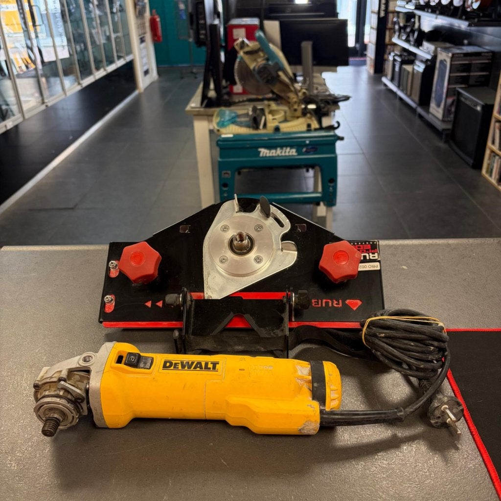 Rubi Pro Edger + Dewalt DWE2407, Rubi, Zo goed als nieuw, Support@rubi.com, Rubi Tools, Ctra. de Barcelona, Km. 10, 
08210 Barberà del Vallès, 
Barcelona, Spain