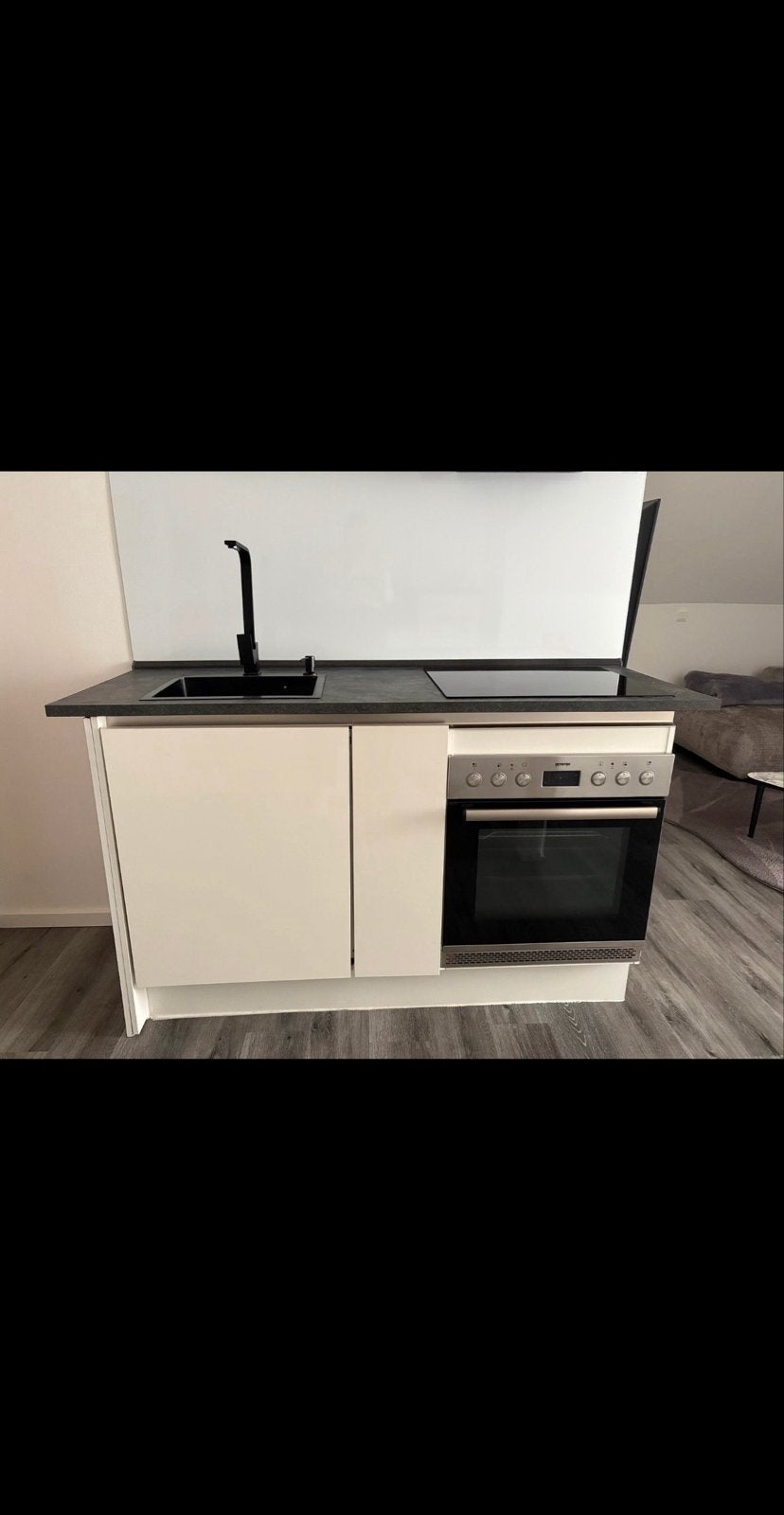 Keuken met apparatuur, Huis en Inrichting, Keuken | Complete keukens, Ophalen, Gebruikt, Wit, Enkelwandige keuken