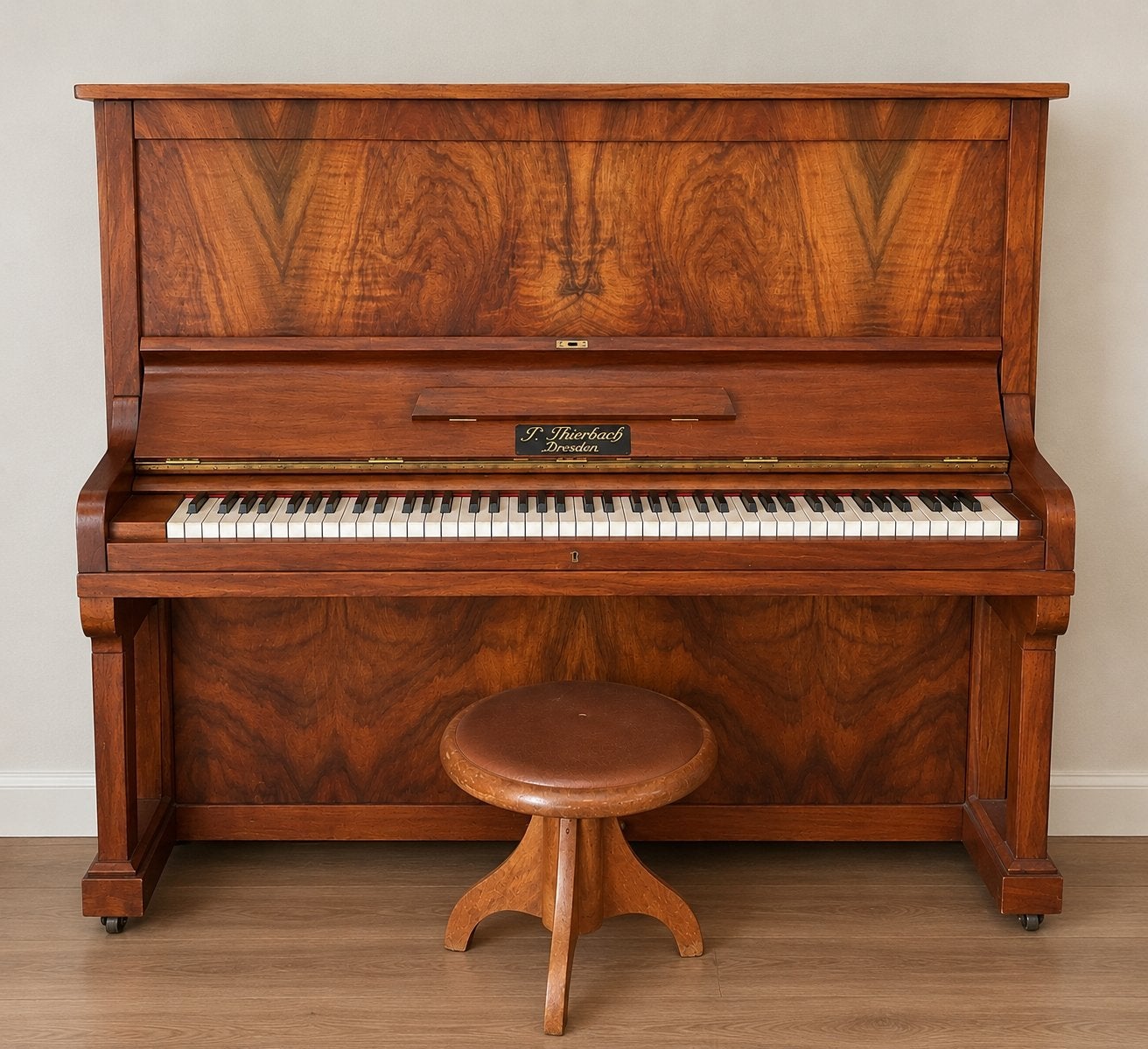 Teab mooie speelbare Piano, Ophalen, Gebruikt, Bruin, Piano