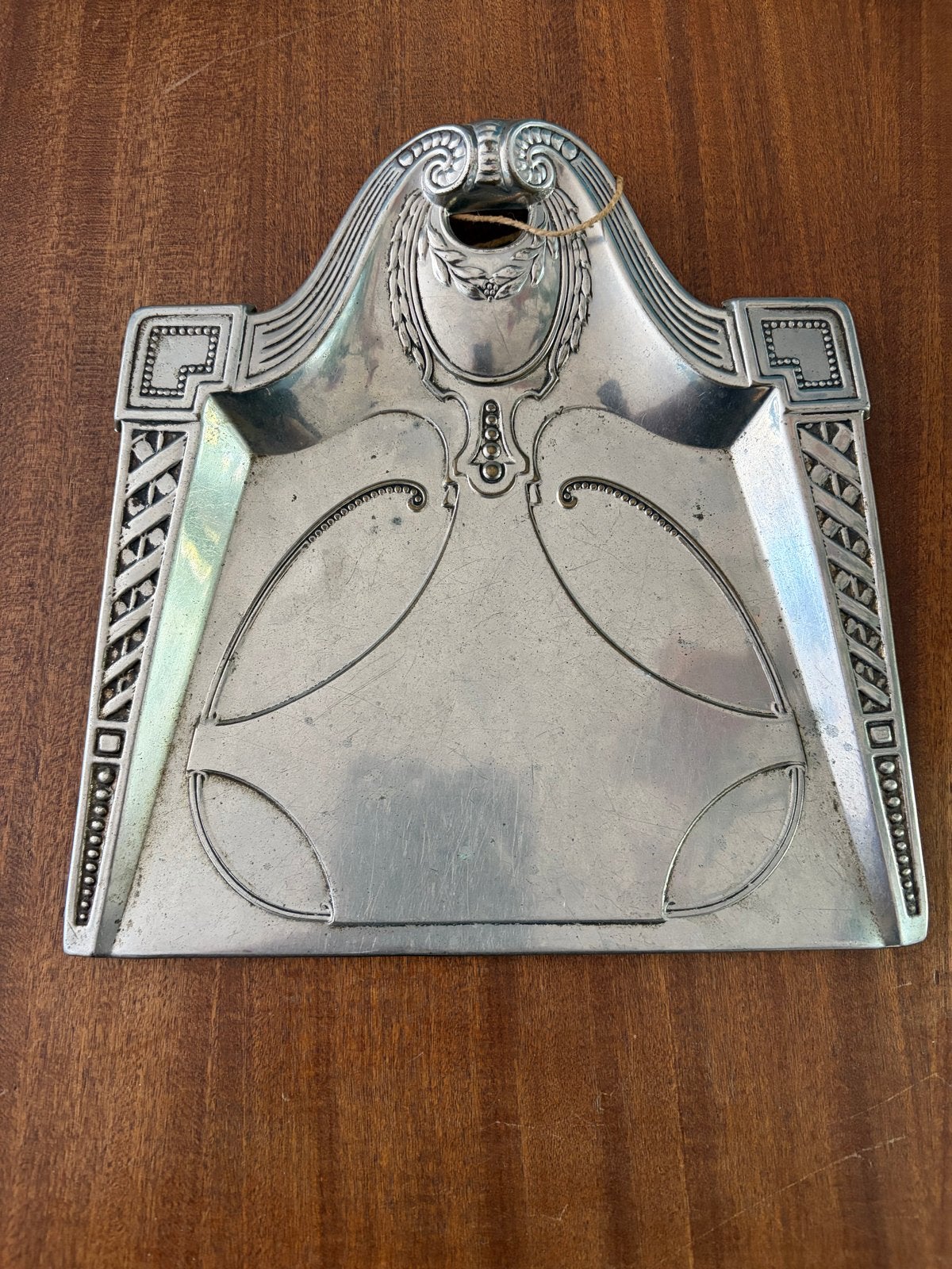 Antiek Art Nouveau Kruimelblik / Silent Butler Zilverkleurig, Antiek en Kunst, Ophalen of Verzenden