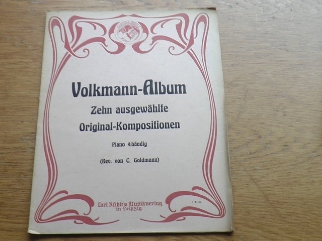 Volkmann-album - 10 stukken voor 4 handig piano, Gebruikt, Klassiek, Ophalen of Verzenden, Artiest of Componist