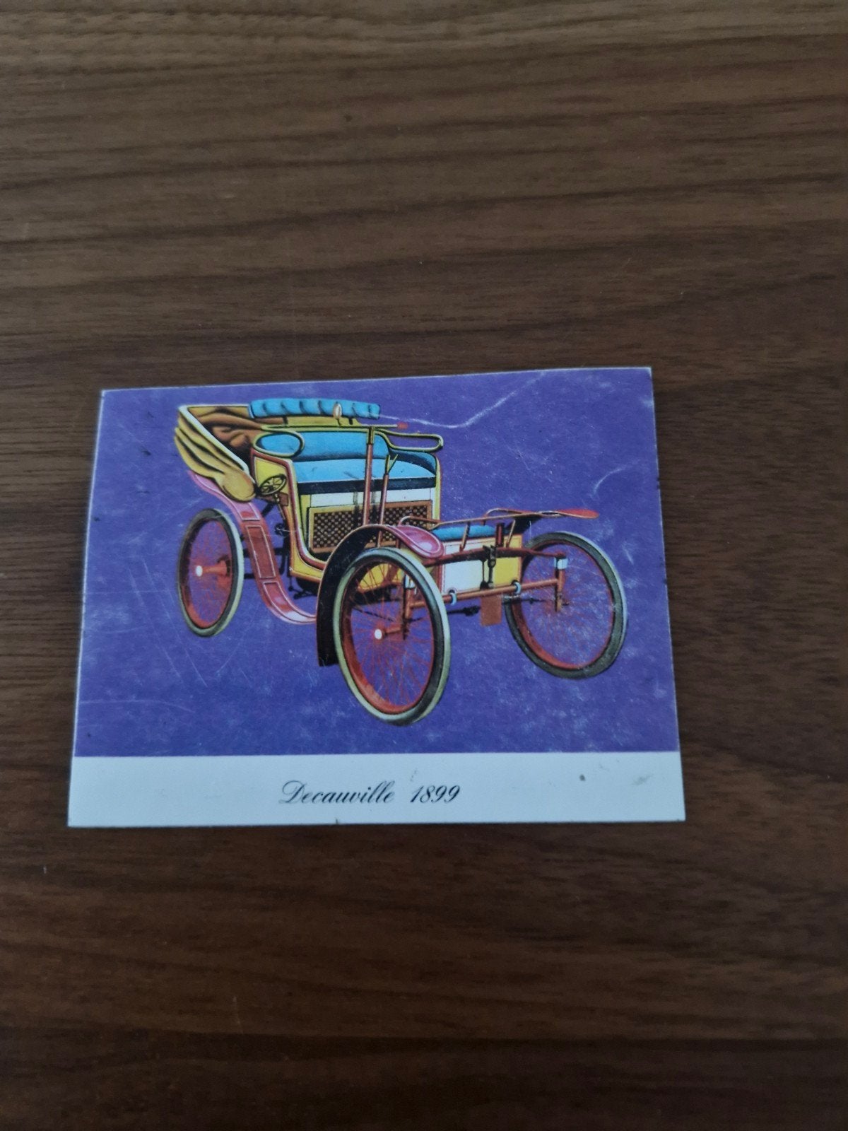 690 Sticker Decauville 1899 - Vintage Auto 9 x 8 cm, Ophalen of Verzenden