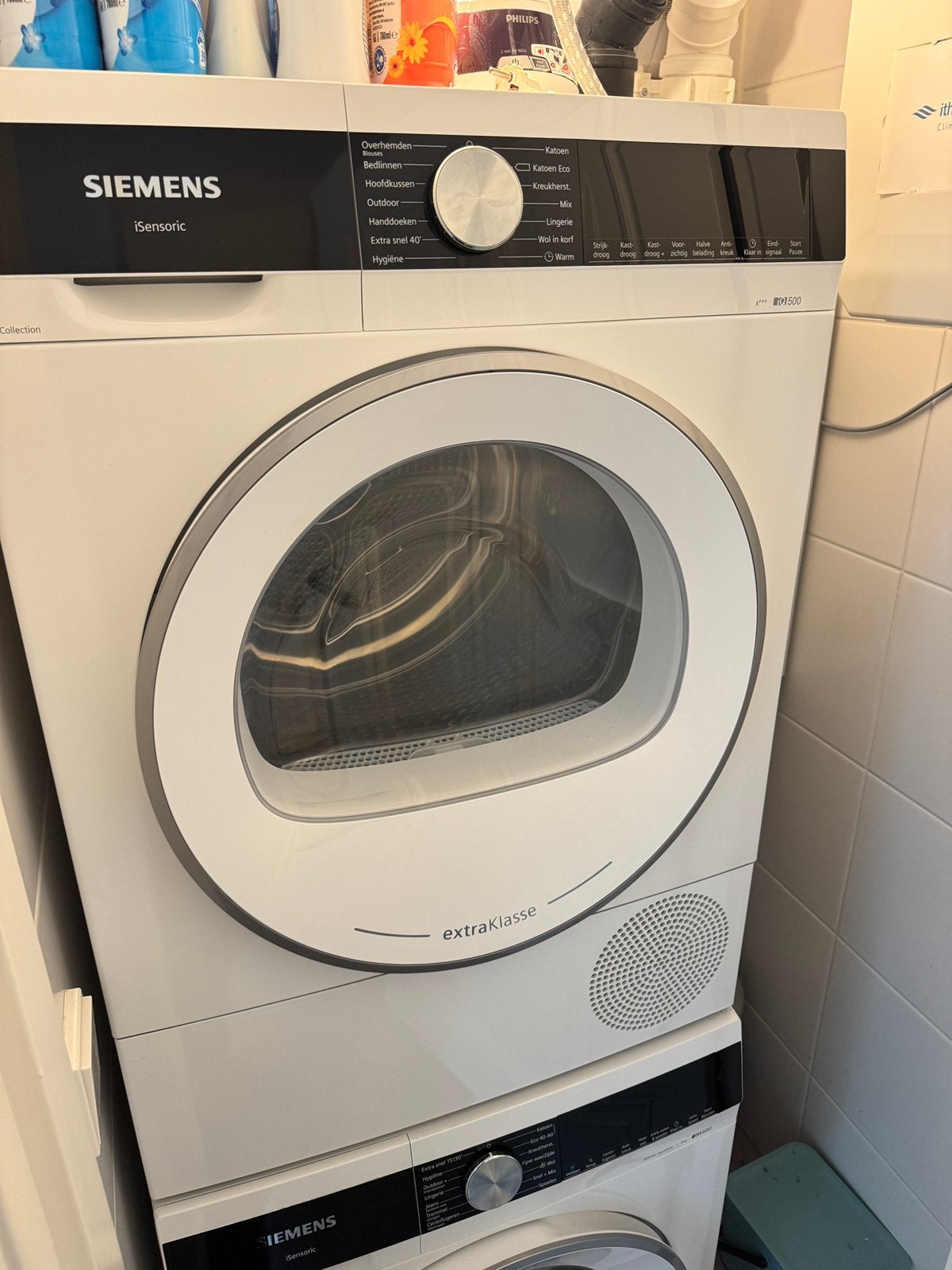 Siemens IQ 500 warmtepomp droger, Witgoed en Apparatuur, Wasdrogers, Ophalen, 6 tot 8 kg, Zo goed als nieuw, 85 tot 90 cm