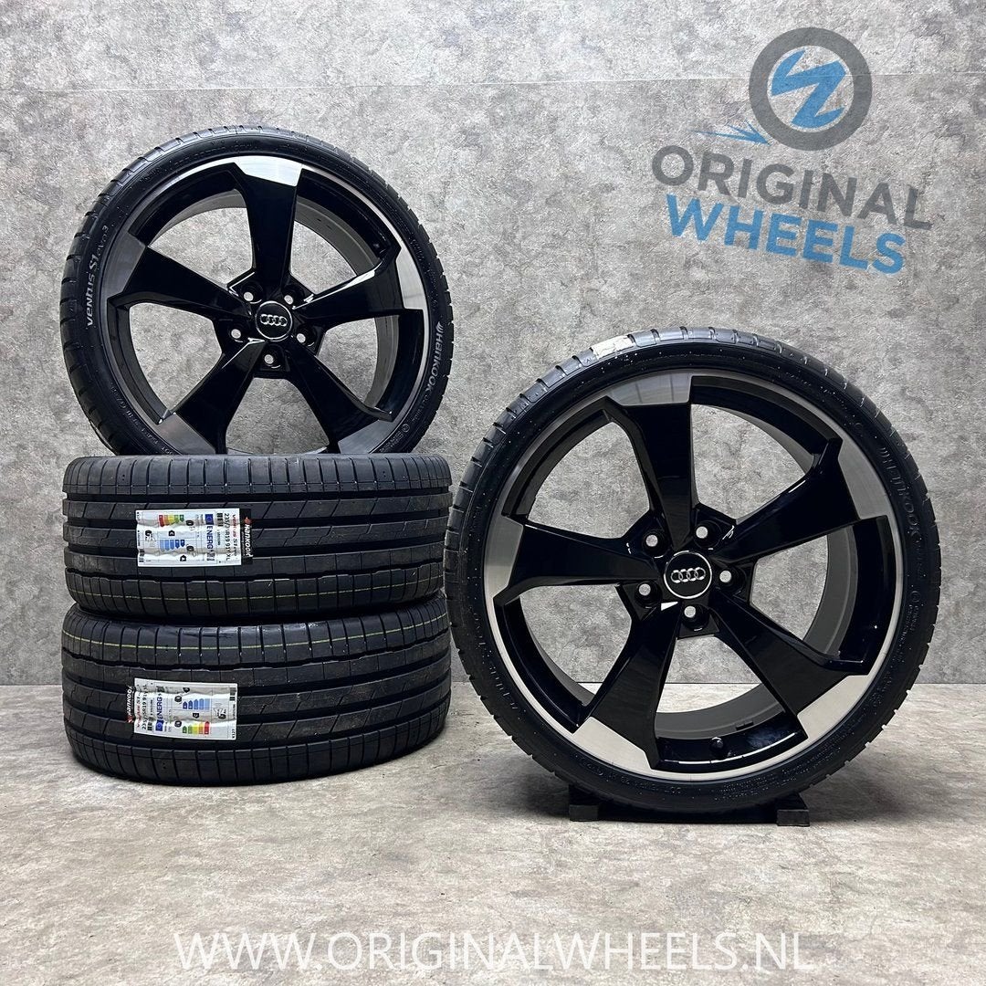 19 inch originele rotor velgen + zomerbanden Audi RS3, 19 inch, Gebruikt, -, -