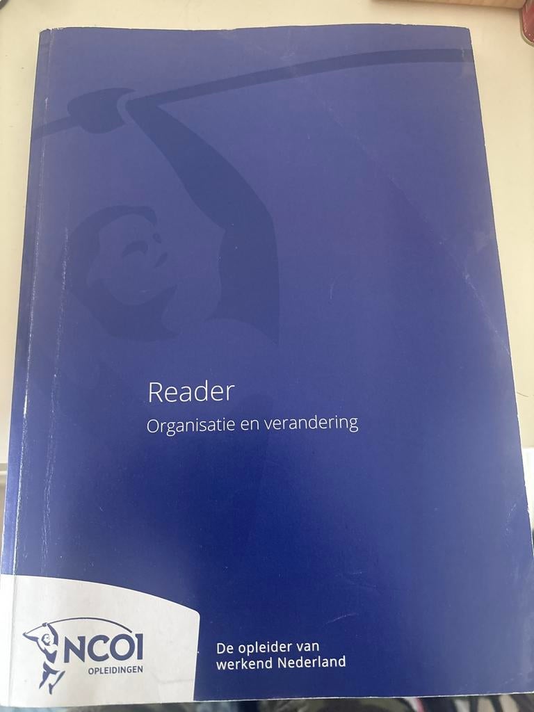 Reader Organisatie en verandering NCOI, Ophalen of Verzenden, Gamma, Gelezen, HBO