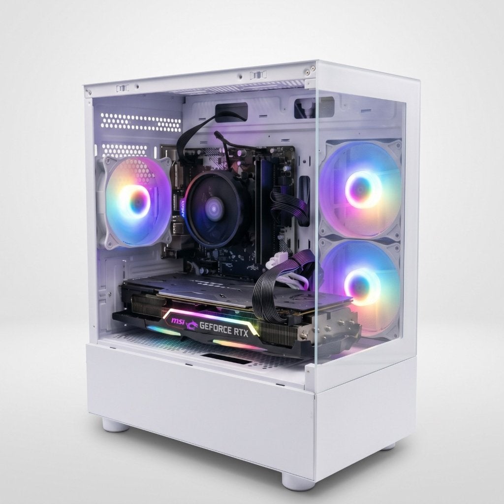Witte Gaming PC RTX 2070 Super Ryzen 5 5500 16GB 1TB Win 11, Computers en Software, Ophalen of Verzenden, Zo goed als nieuw, Gaming