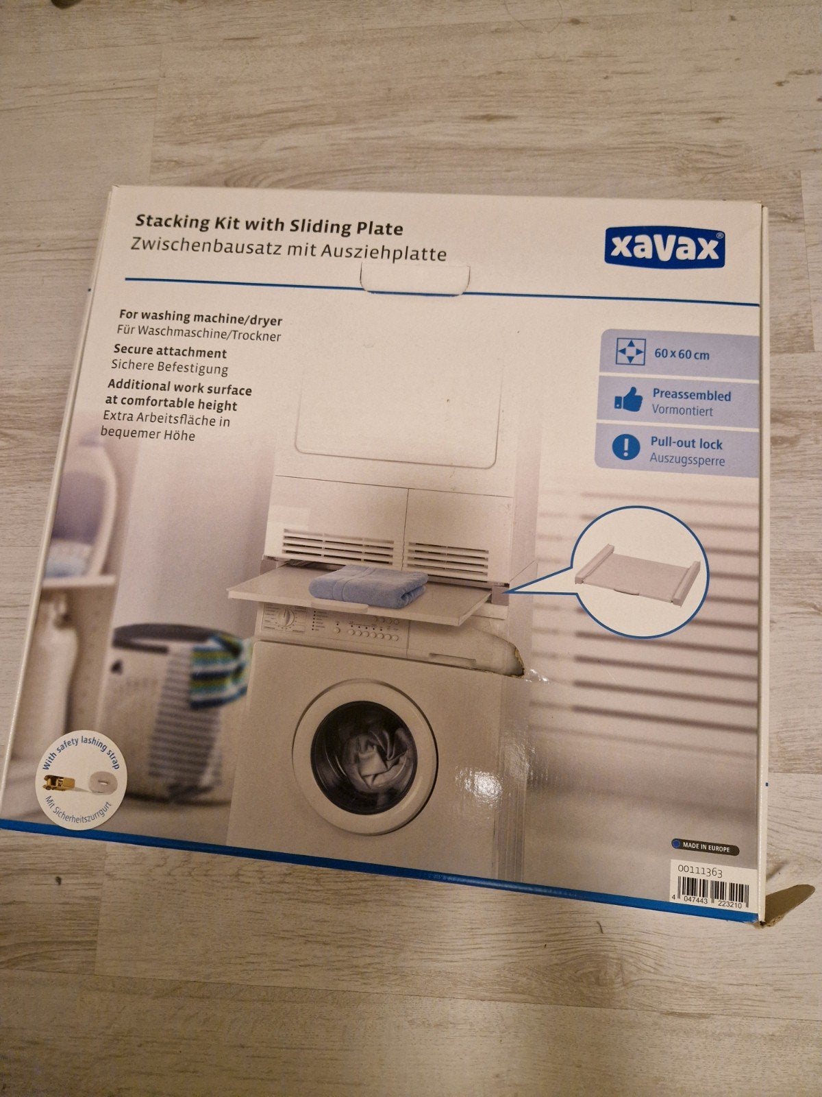 Wasmachine/Droger Tussenstuk met Uitschuifbare Plank, Ophalen, Zo goed als nieuw