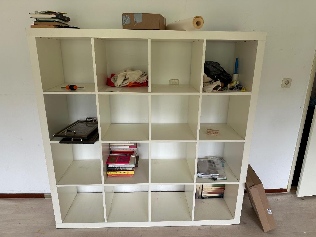 IKEA Expedit / Kallax 4x4, Huis en Inrichting, Kasten | Boekenkasten, Ophalen, Met plank(en), Gebruikt, 50 tot 100 cm