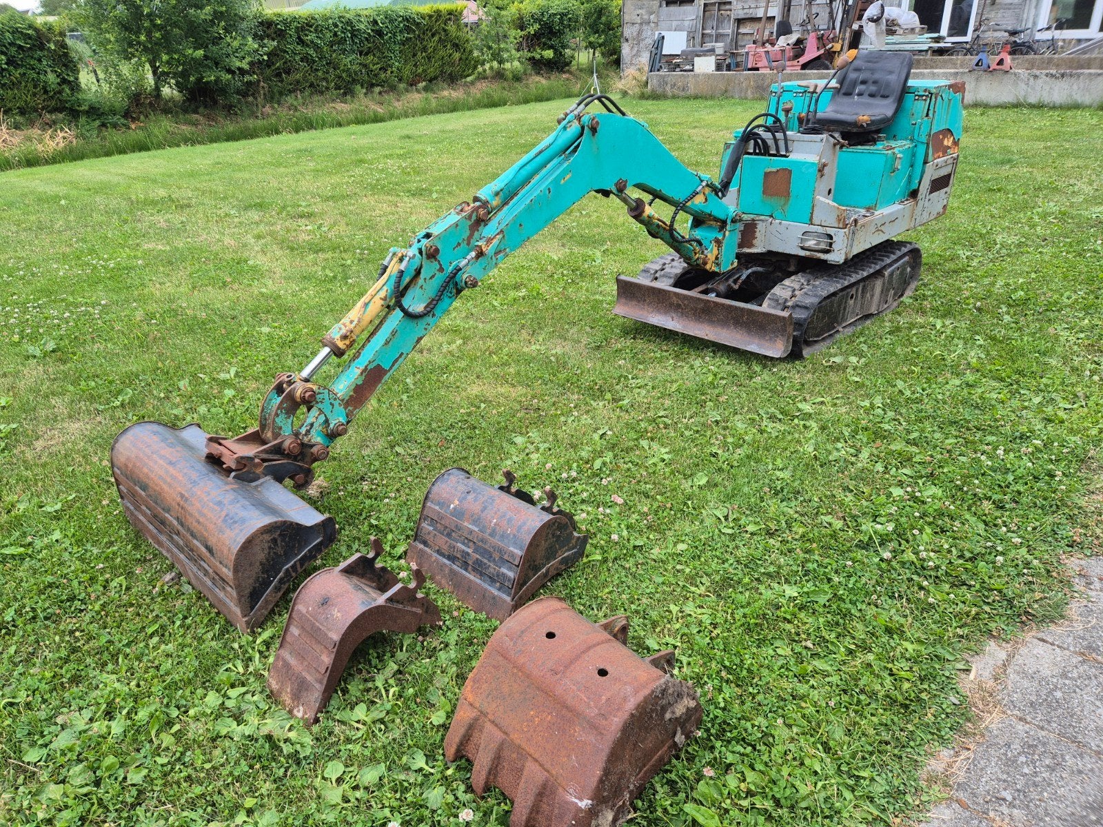 Yanmar YB15 Minigraver, graafmachine 1,5 ton, 4 bakken, Tuin en Terras, Ophalen