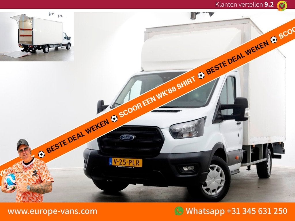 Ford Transit 350 2.0 TDCI 130pk Trend Bakwagen met laadklep, Voorwielaandrijving, Euro 6, 4 cilinders, Wit
