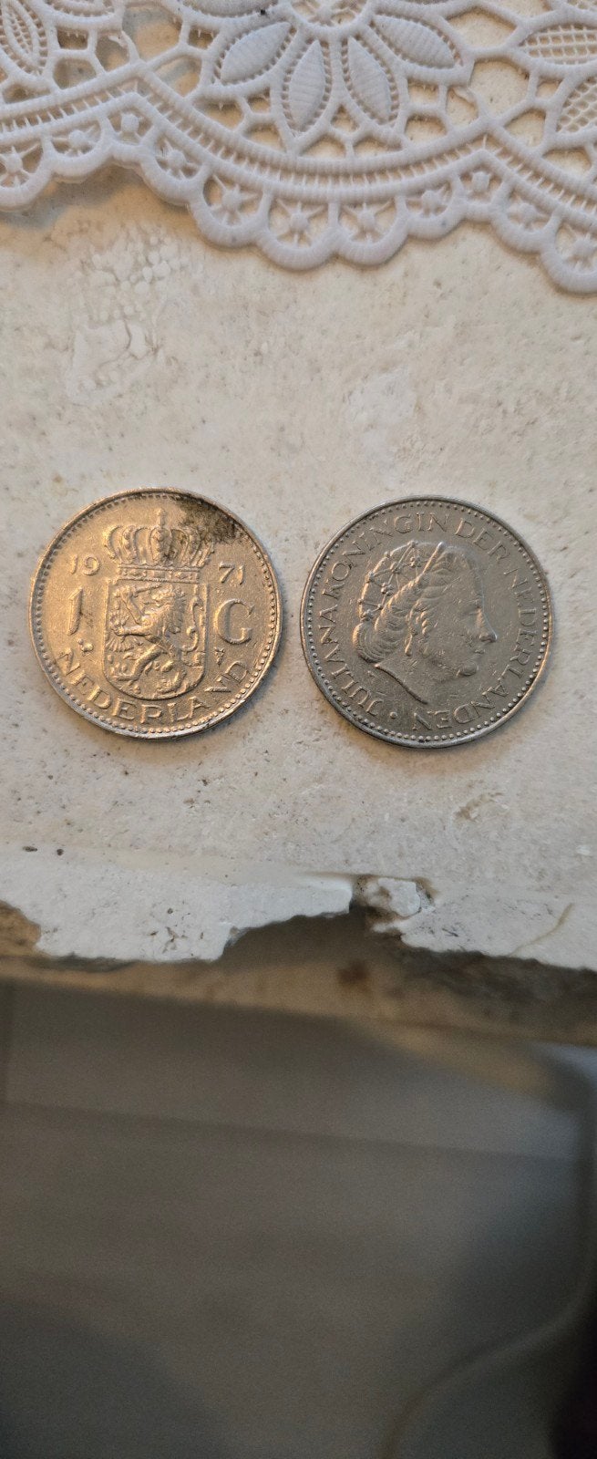 Nederlandse 1 gulden munt uit 1971 - Koningin Juliana, Postzegels en Munten, Ophalen of Verzenden